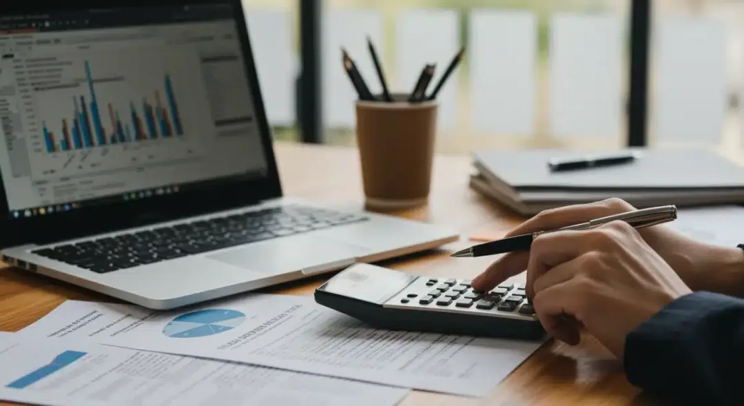 Person calculating student loan refinancing options with a 5% rate drop in 2026