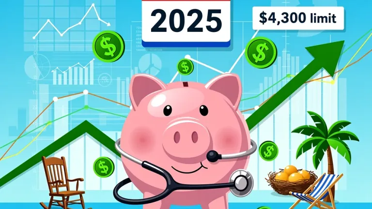 Illustration of Health Savings Account as secondary retirement fund with $4,300 limit