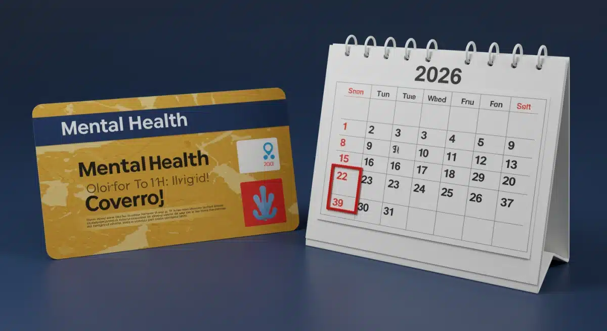 Illustration of a healthcare plan highlighting mental health coverage for 2026.