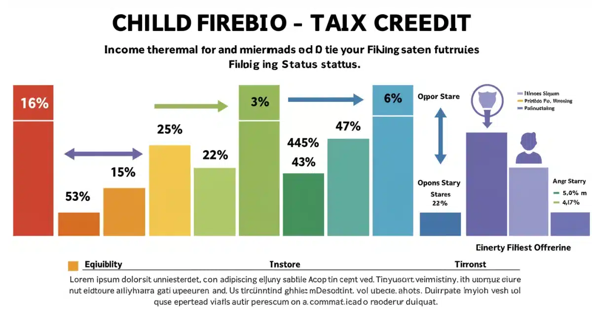 Infographic showing Child Tax Credit income thresholds and eligibility