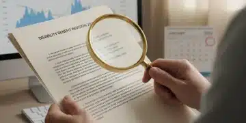 Hands reviewing official documents concerning disability benefits updates for early 2026